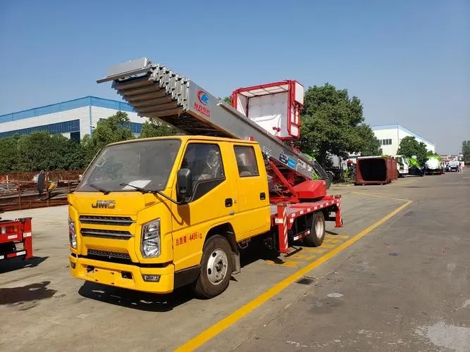 张家口附近云梯车出租 砂石搬运